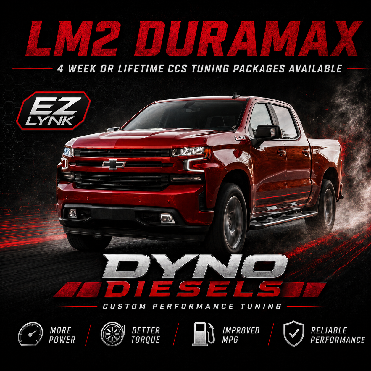 2020–2022 Chevy/GMC 3.0L Duramax LM2 E46 | EZ LYNK CCS Delete Tunes – No Device