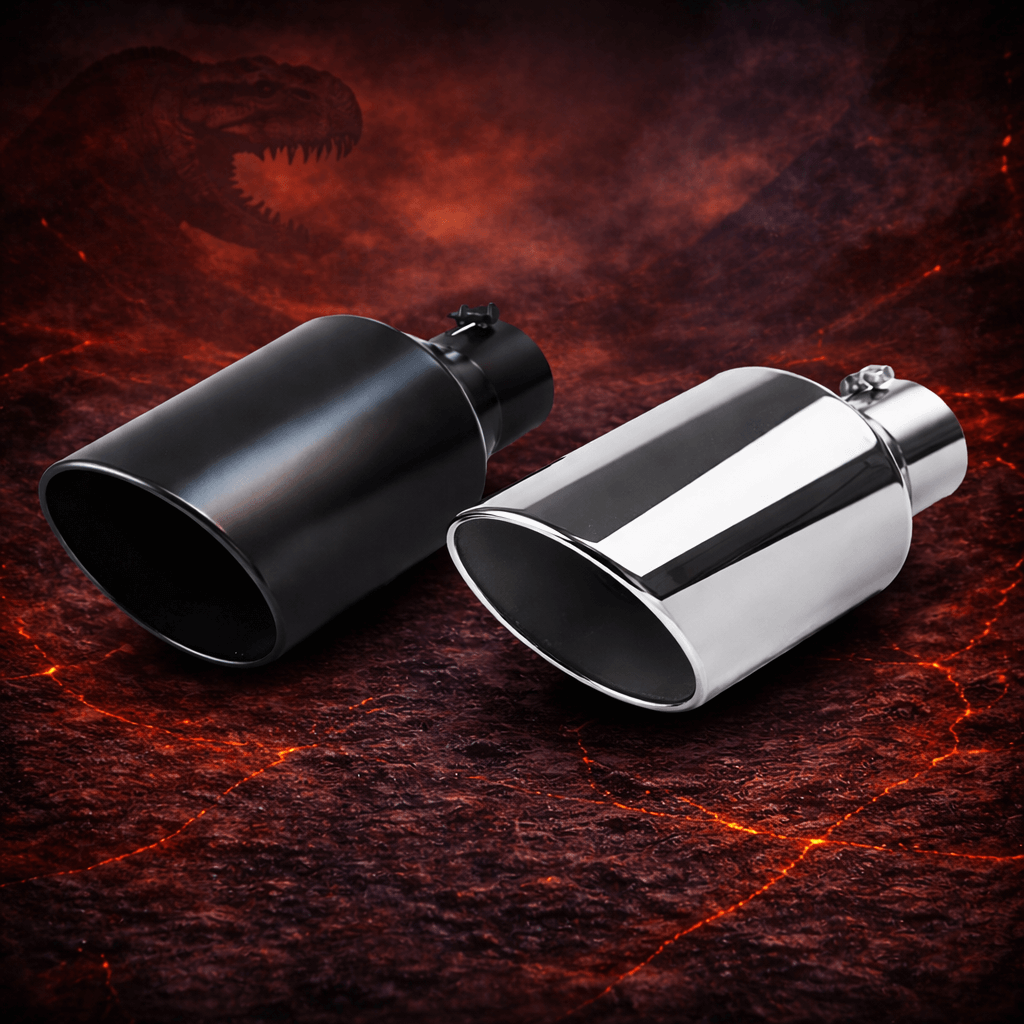 Stainless Steel Exhaust Tip – Chrome or Black Finish | Multiple Sizes Available