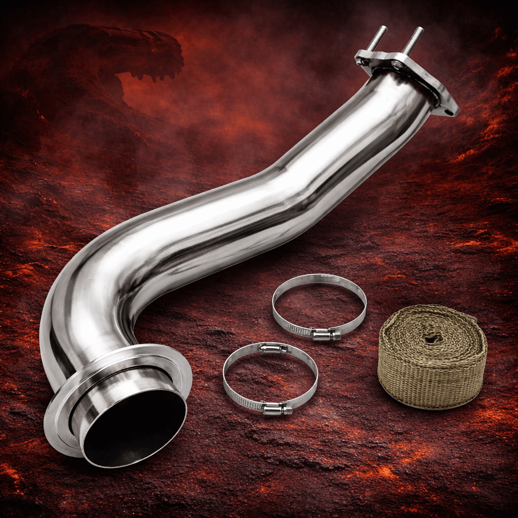 2004–2025 Chevy GMC Duramax Stainless Steel Downpipe | Heat Wrapped | Dyno Diesels
