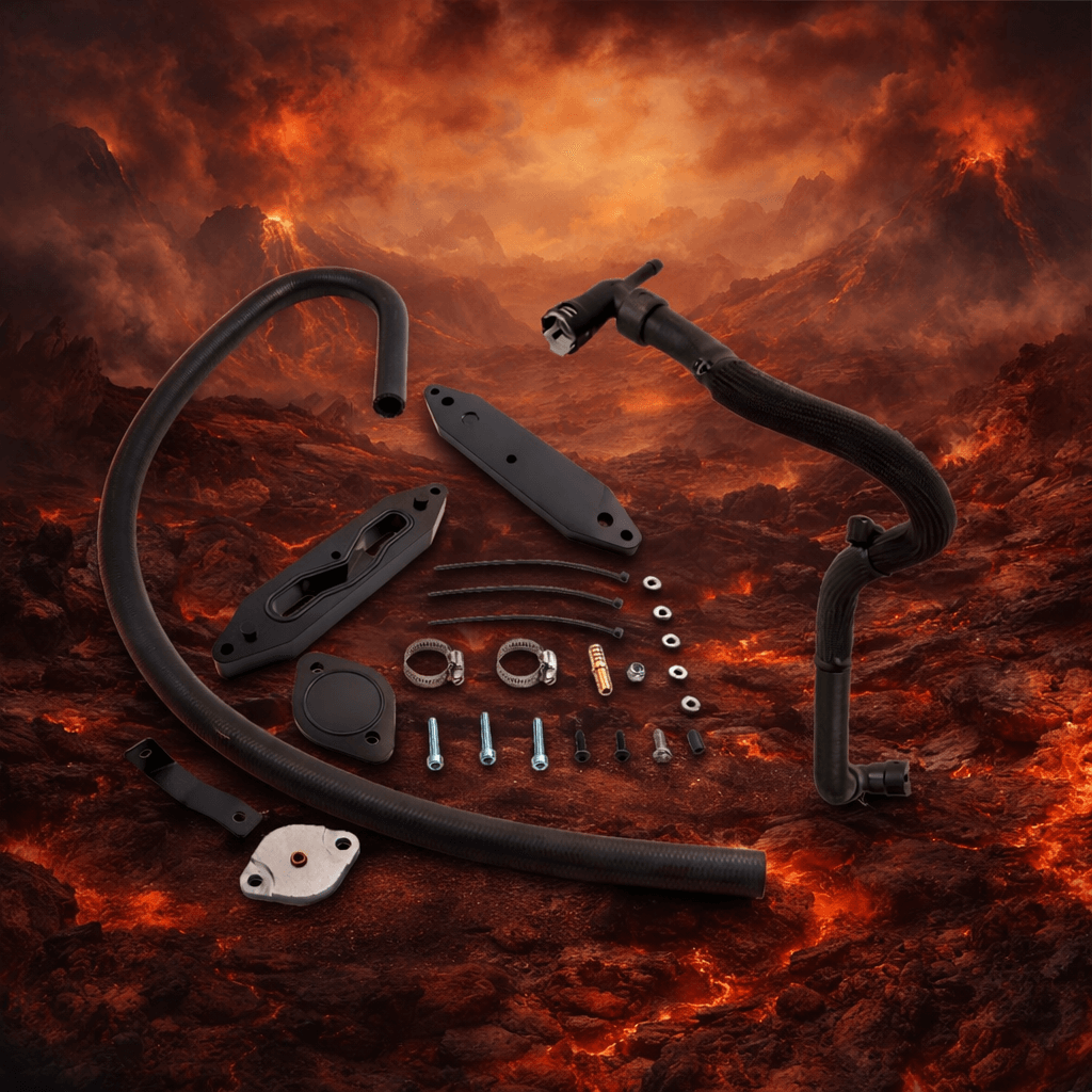 Ford Powerstroke 6.7L CNC EGR Delete Kit w/ Pass-Through Plates | 2011–2025 | Dyno Diesels