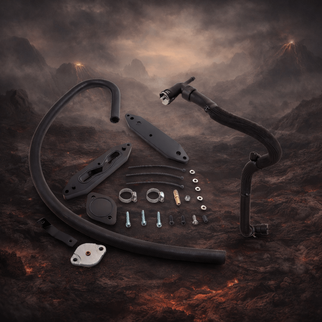 Ford Powerstroke 6.7L CNC EGR Delete Kit w/ Pass-Through Plates | 2011–2025 | Dyno Diesels